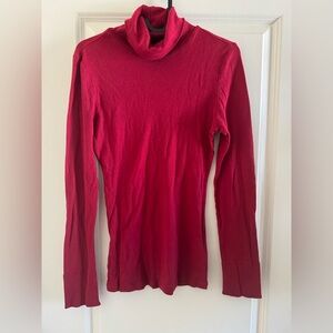 Express Red Turtleneck Long Sleeve Top Size Medium